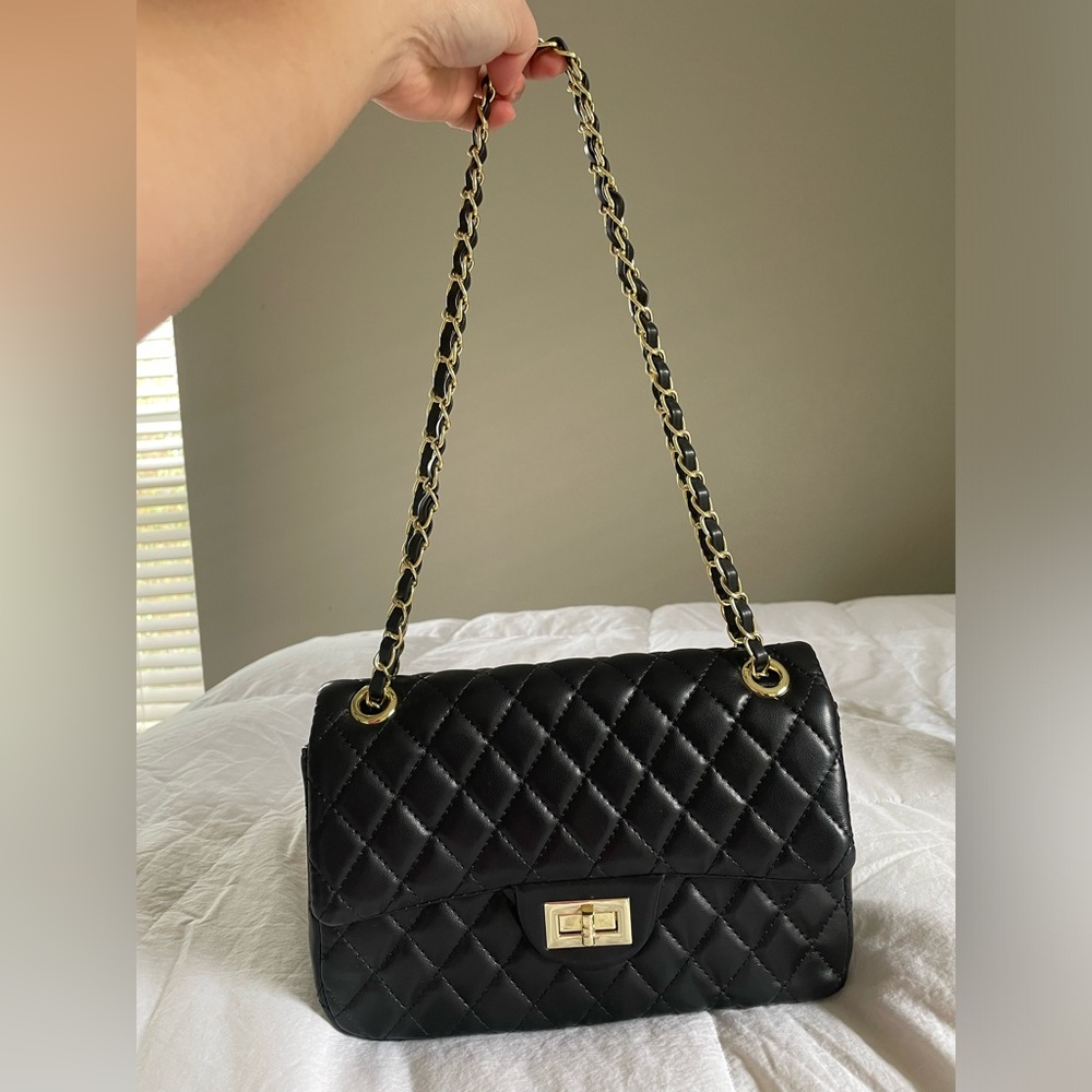 Black Quilted Bag